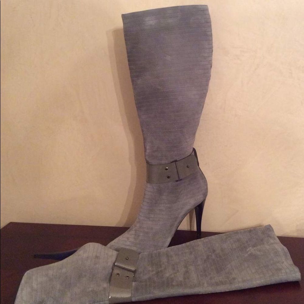 Y2k New Bruno Magli Italy Suede Boots 10/40